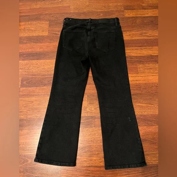 Madewell Cali Demi Boot Jeans in Black Wash Size 29 - Picture 2 of 8